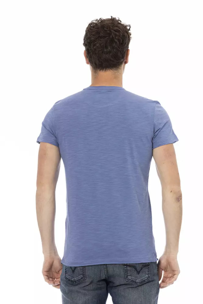 Trussardi Action Blau Baumwolle Männer T-Shirt