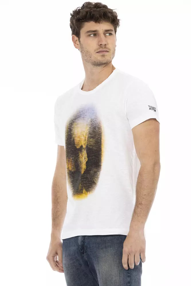 Trussardi Action Weißes Baumwolle Männer T-Shirt