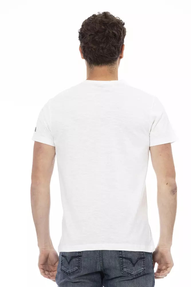 Trussardi Action Weißes Baumwolle Männer T-Shirt