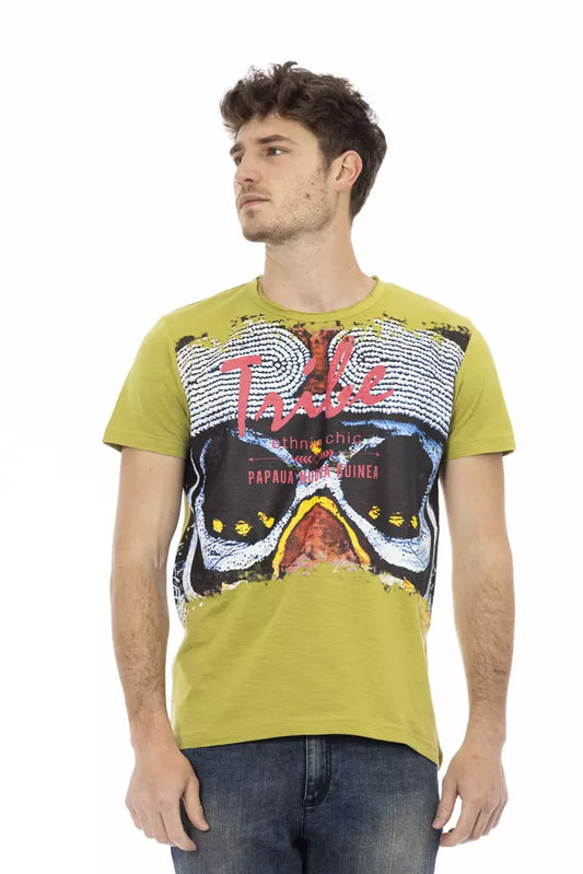 Trussardi Action Grünes Baumwolle Männer T-Shirt