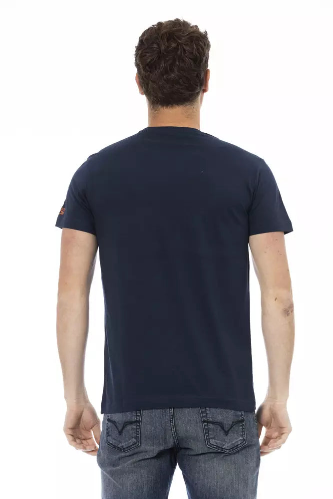 Trussardi Action Blau Baumwolle Männer T-Shirt