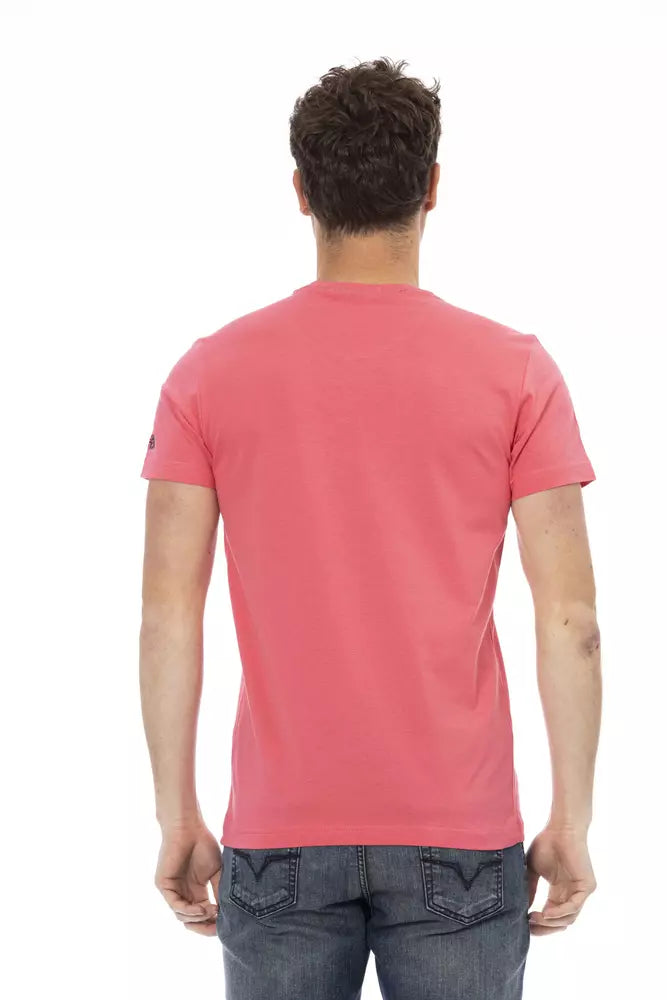 Trussardi Action Pink Cotton Men's T-Shirt