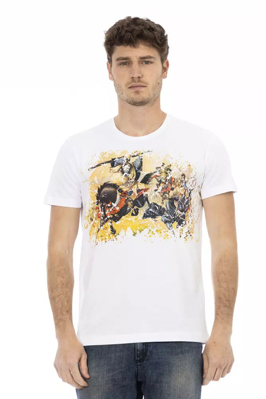 Trussardi Action Weißes Baumwolle Männer TShirt