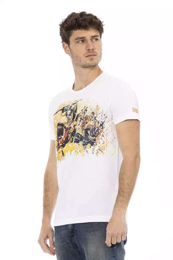 Trussardi Action Weißes Baumwolle Männer TShirt