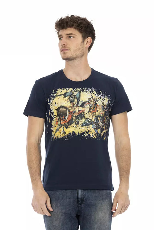 Trussardi Action Blau Baumwolle Männer T-Shirt