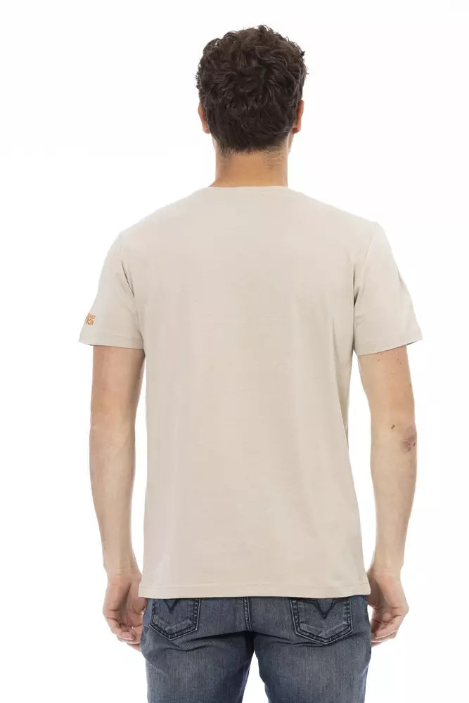 Trussardi Action Beige Baumwolle Männer T-Shirt