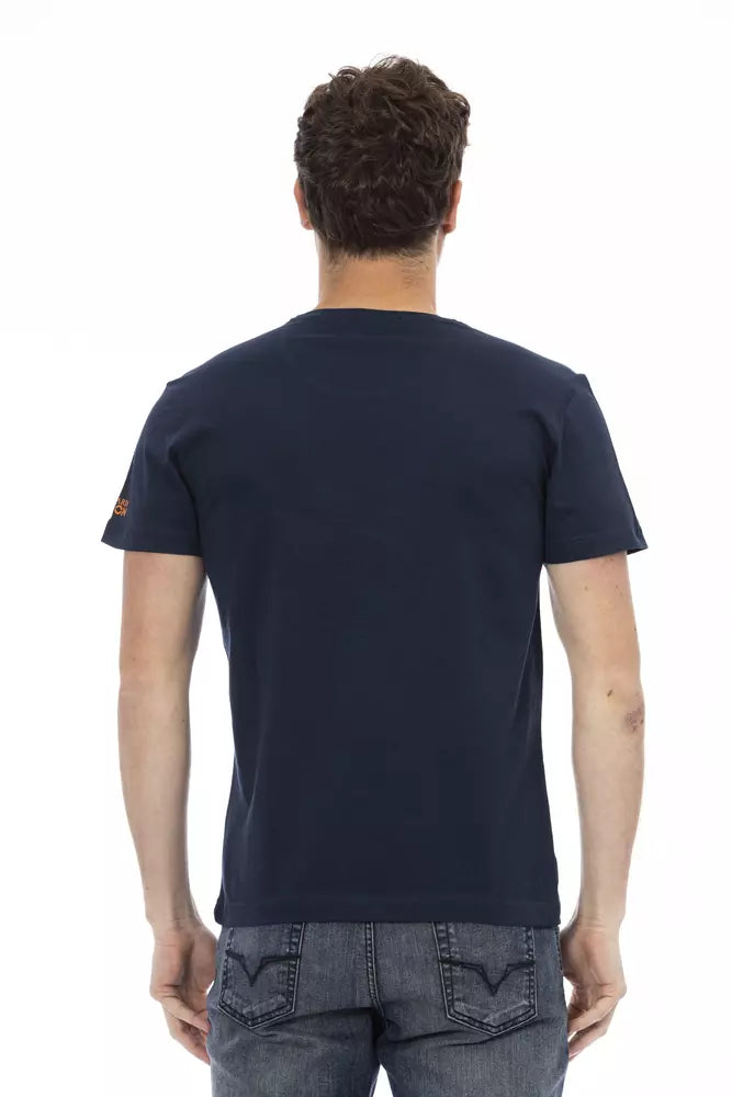 Trussardi Action Blau Baumwolle Männer T-Shirt