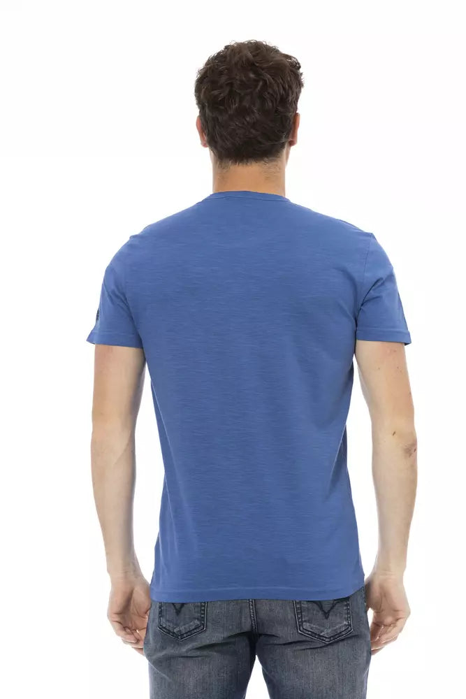 Trussardi Action Blau Baumwolle Männer T-Shirt