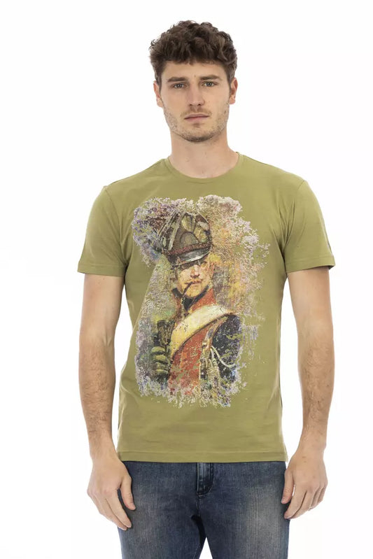 Trussardi Action Grünes Baumwolle Männer T-Shirt