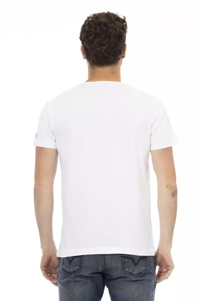 Trussardi Action Weißes Baumwolle Männer T-Shirt