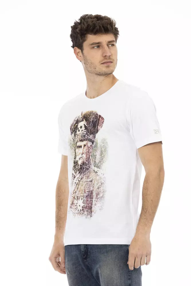 Trussardi Action Weißes Baumwolle Männer T-Shirt