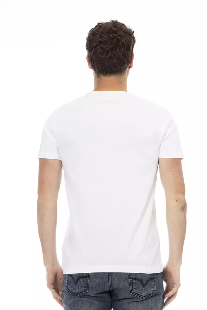 Trussardi Action Weißes Baumwolle Männer T-Shirt