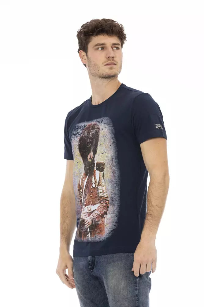 Trussardi Action Blau Baumwolle Männer T-Shirt