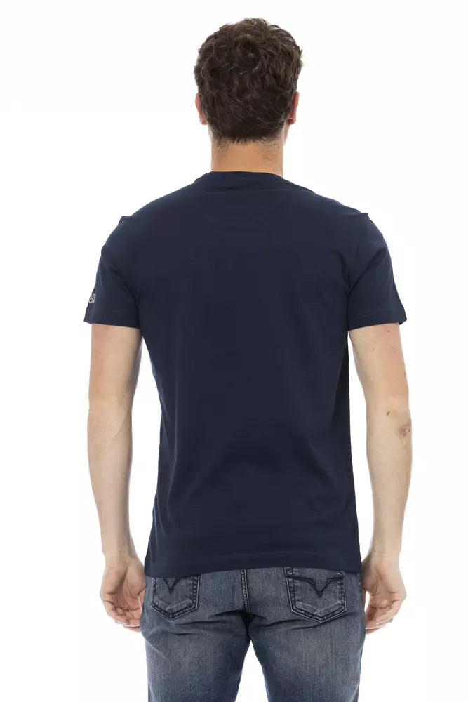 Trussardi Action Blau Baumwolle Männer T-Shirt