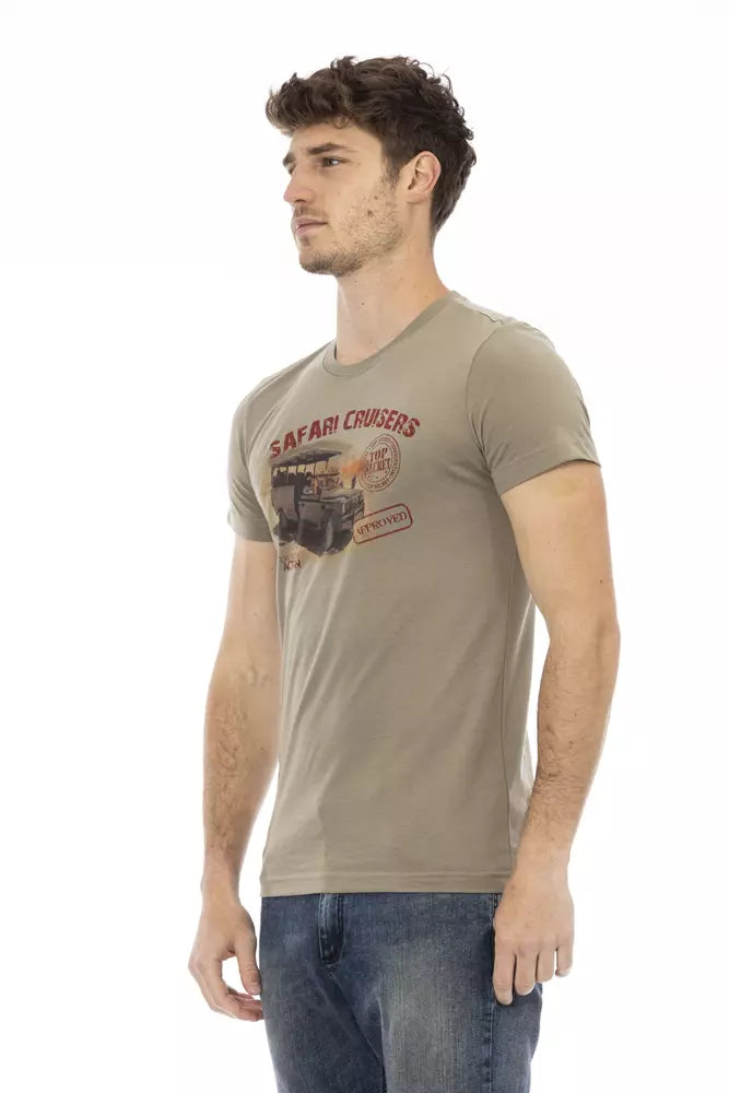 Trussardi Action Grünes Baumwolle Männer T-Shirt