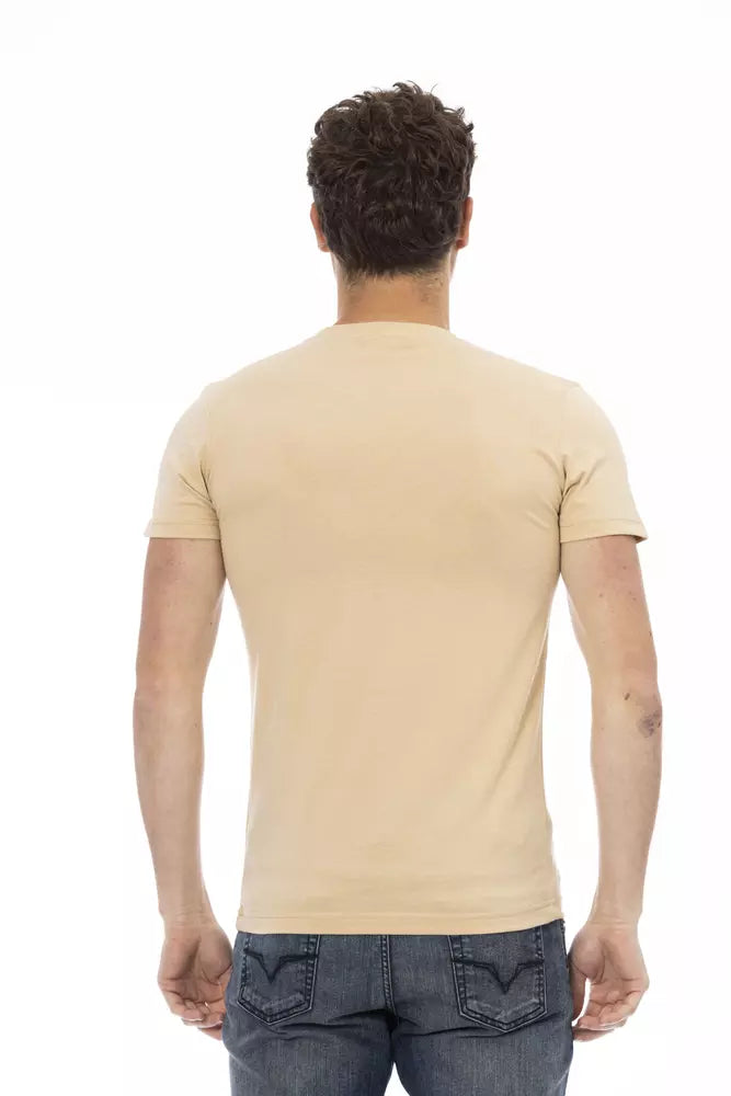 Trussardi Action Beige Baumwolle Männer T-Shirt