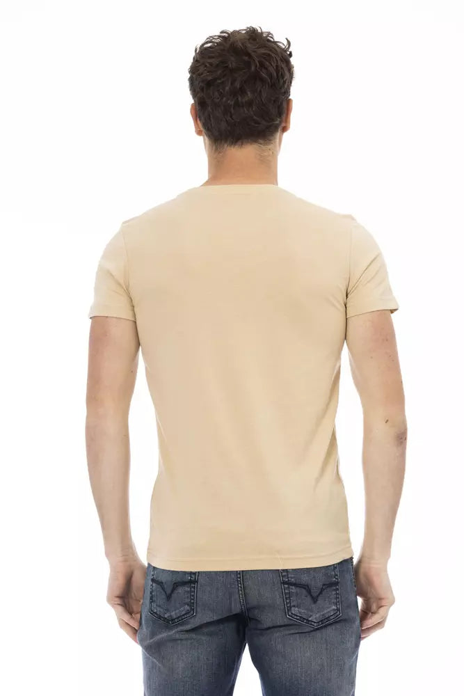 Trussardi Action Beige Baumwolle Männer T-Shirt