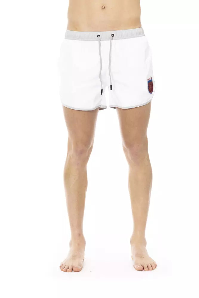 Bikkembergs White Polyester Men's Swim Shorts