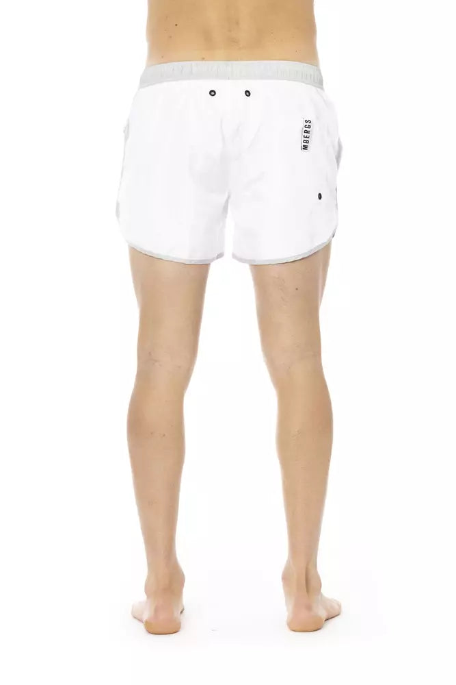 Bikkembergs White Polyester Men's Swim Shorts