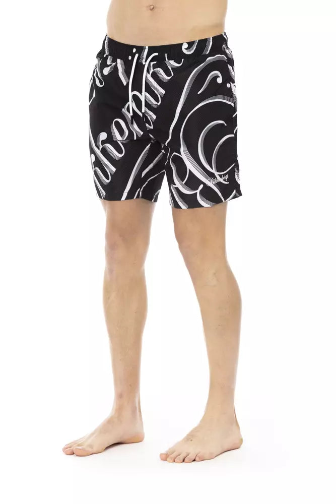 Bikkembergs Black Polyester Men's Swim Shorts