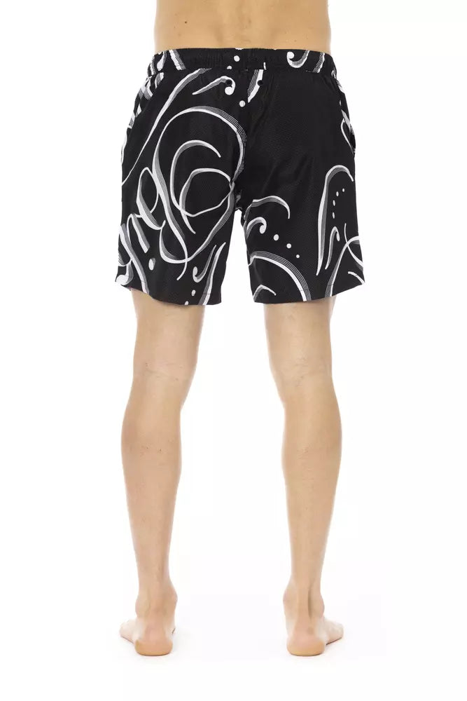 Bikkembergs Black Polyester Men's Swim Shorts