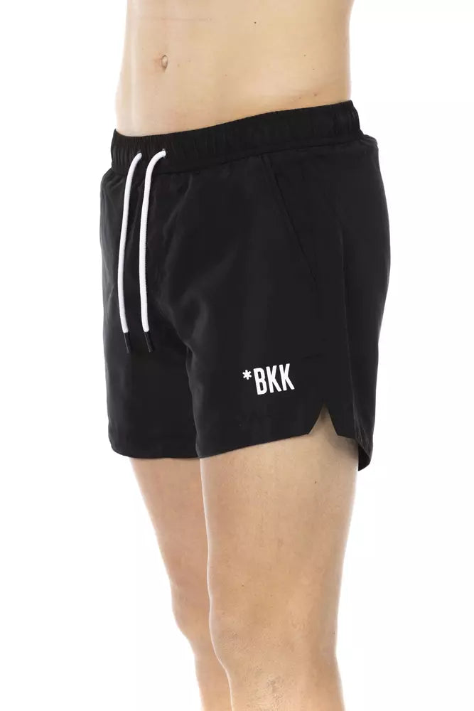 Bikkembergs Black Polyester Men's Swim Shorts