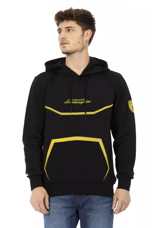 Automobili Lamborghini Black Polyester Sweater for Men