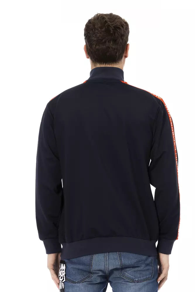 Automobili Lamborghini Blue Polyester Sweater for Men