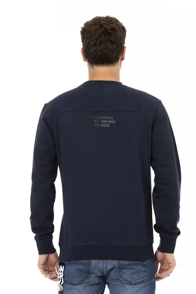 Automobili Lamborghini Blue Cotton Sweater for Men