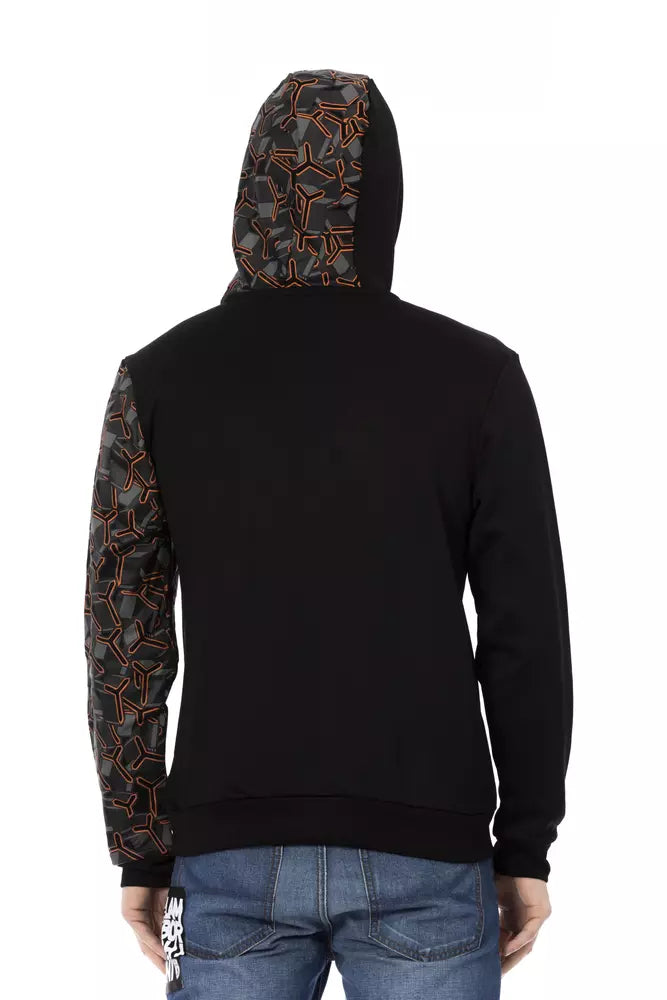 Automobili Lamborghini Black Cotton Hoodie for Men