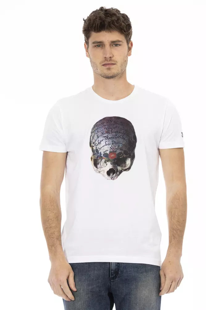 Trussardi Action Weißes Baumwolle Männer T-Shirt