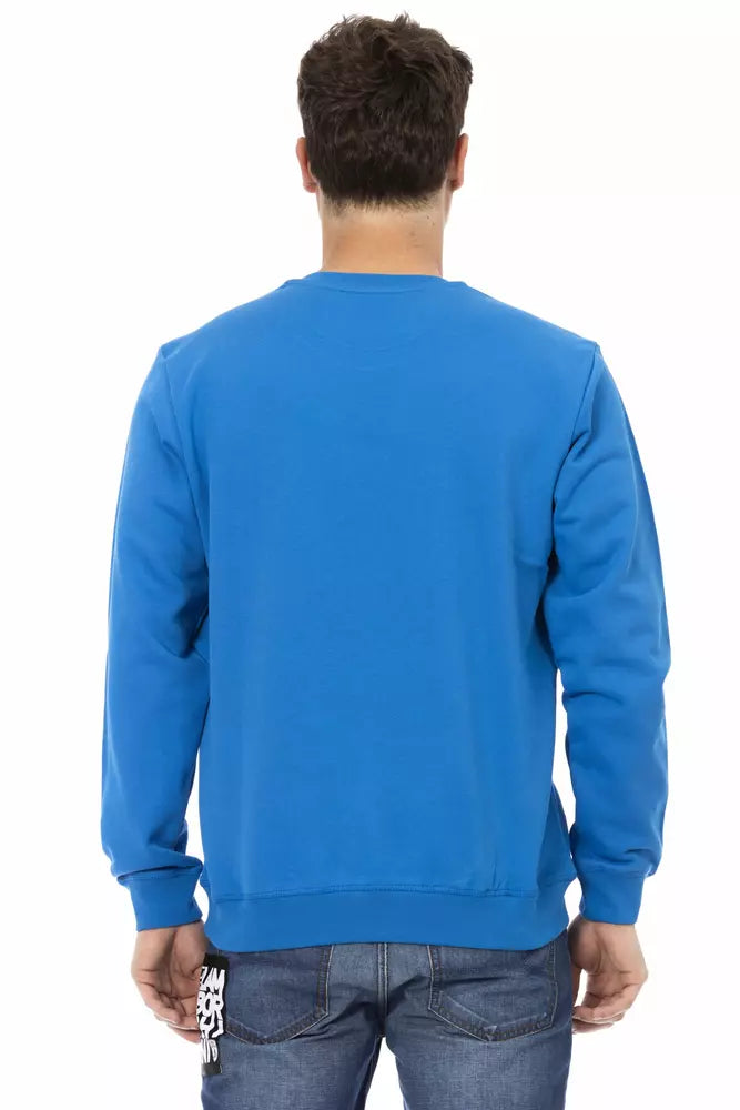 Automobili Lamborghini Blue Cotton Sweater for Men