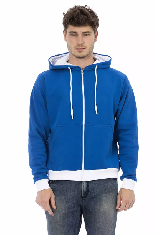 Baldinini Trend Blue Wool Sweater for Men