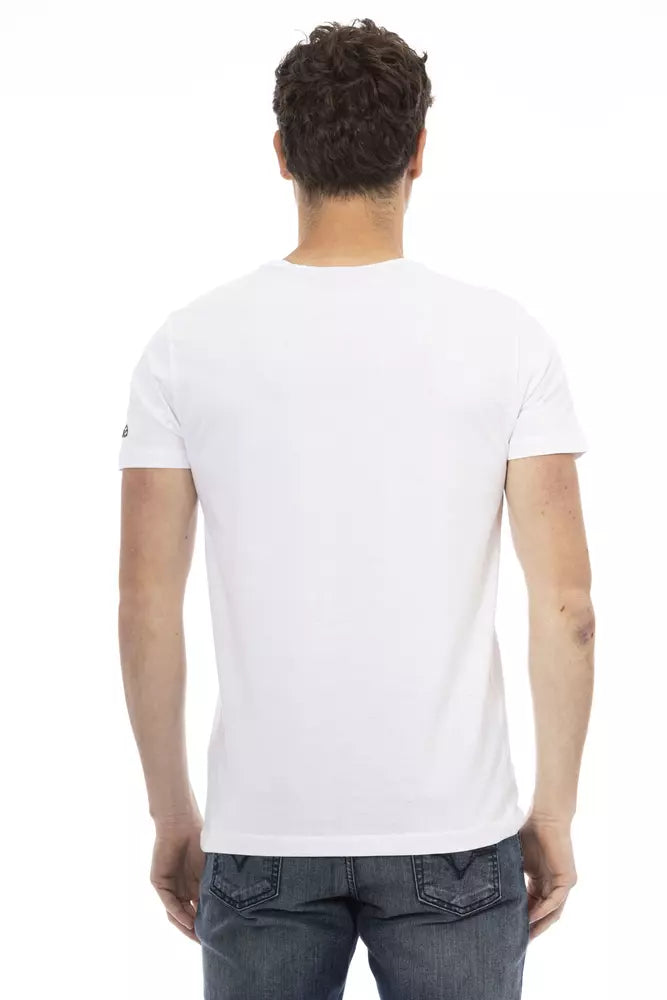 Trussardi Action Weißes Baumwolle Männer T-Shirt