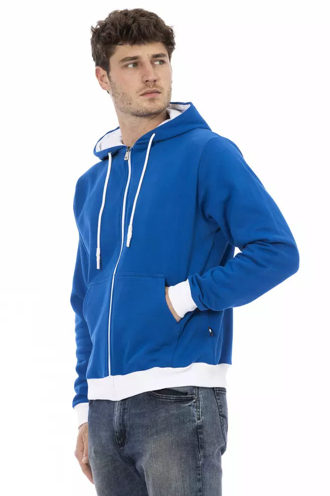 Baldinini Trend Blue Wool Sweater for Men