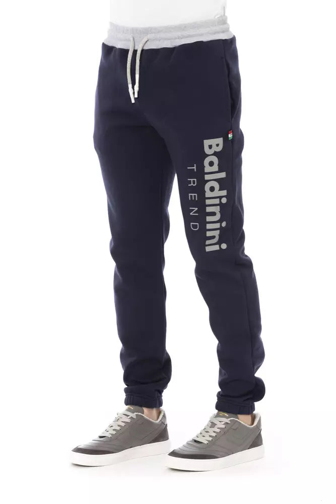 Baldinini Trend Blaue Baumwolle Herren Sporthose