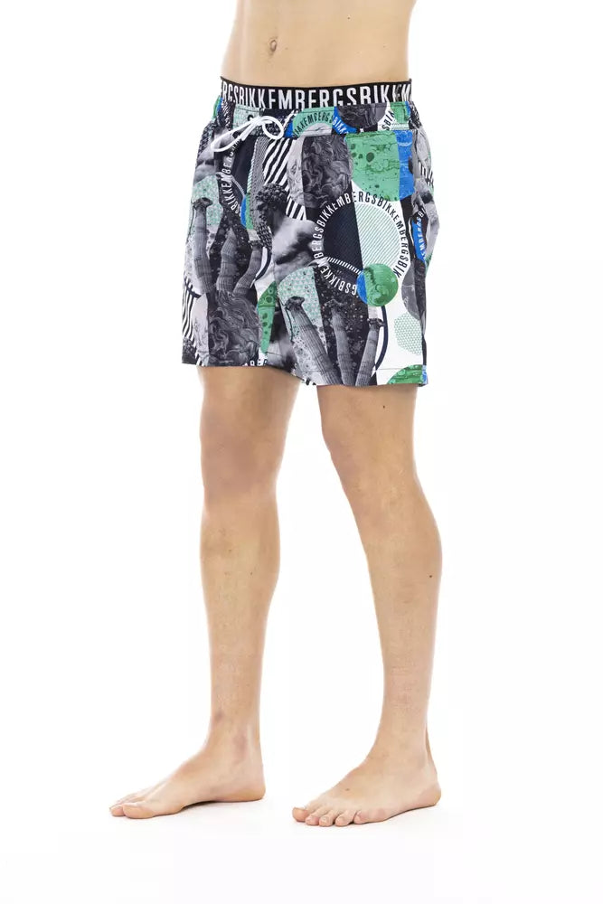 Bikkembergs Multicolor Polyester Men's Swim Shorts