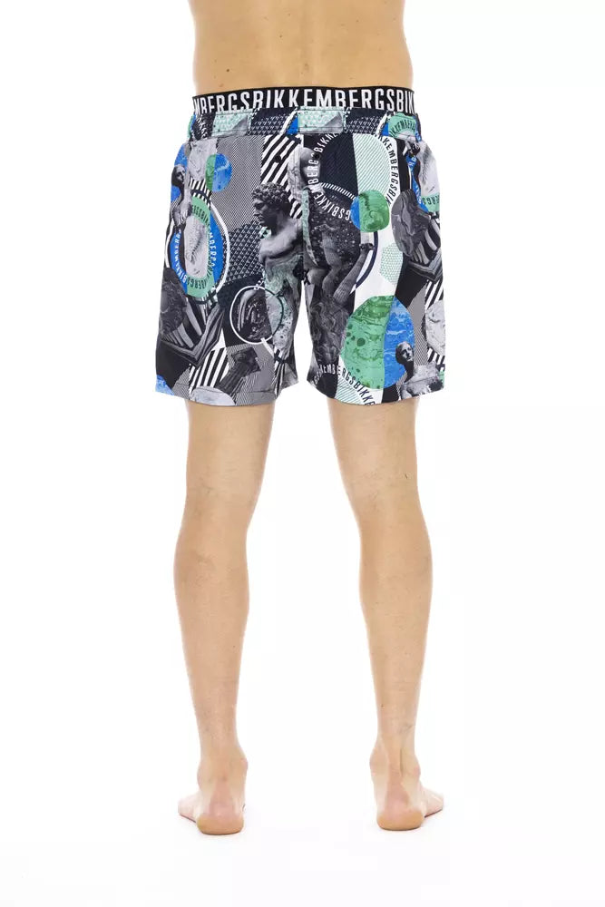 Bikkembergs Multicolor Polyester Men's Swim Shorts