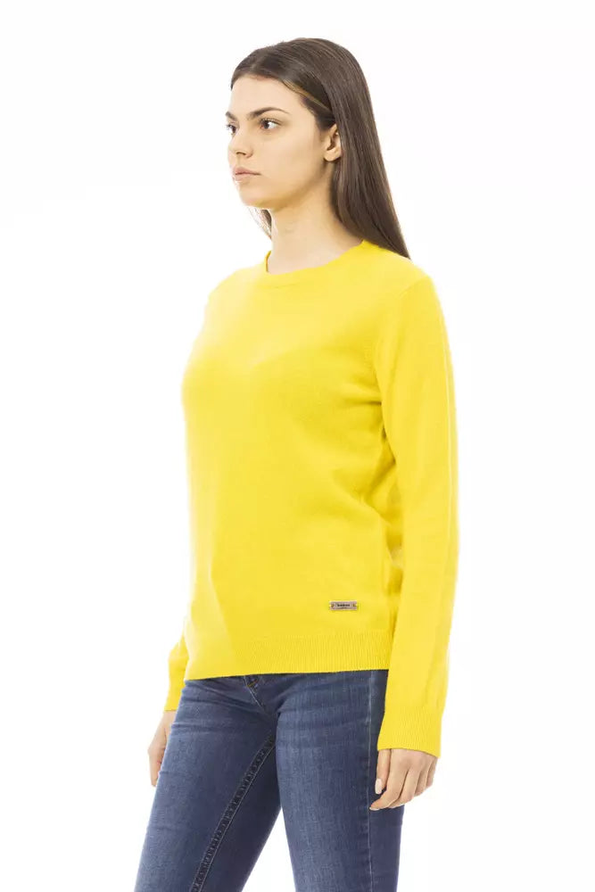 Baldinini Trend Yellow Wool Sweater for Women