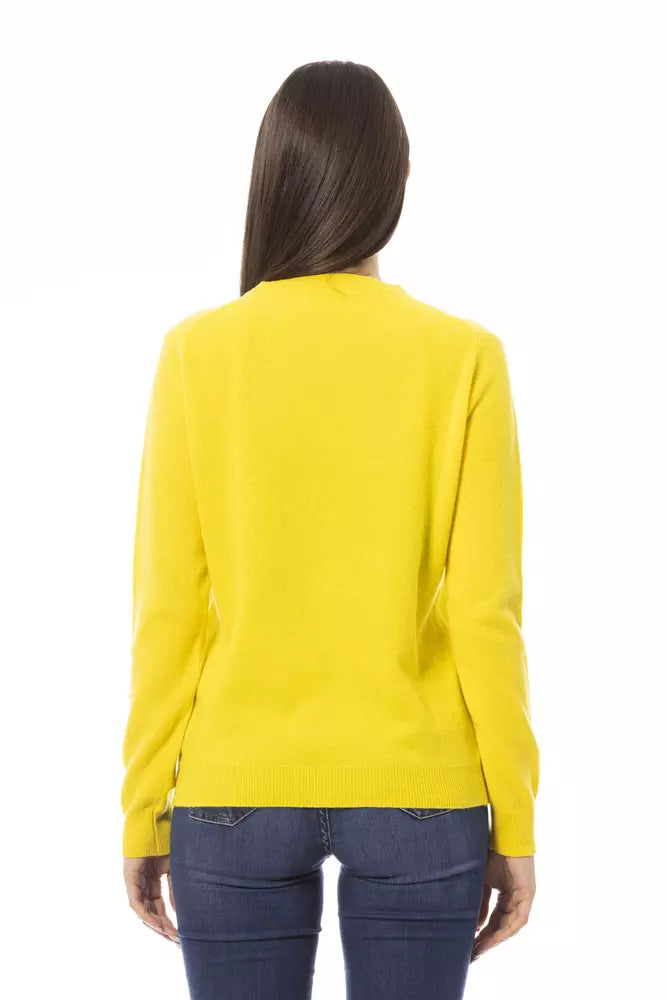 Baldinini Trend Yellow Wool Sweater for Women