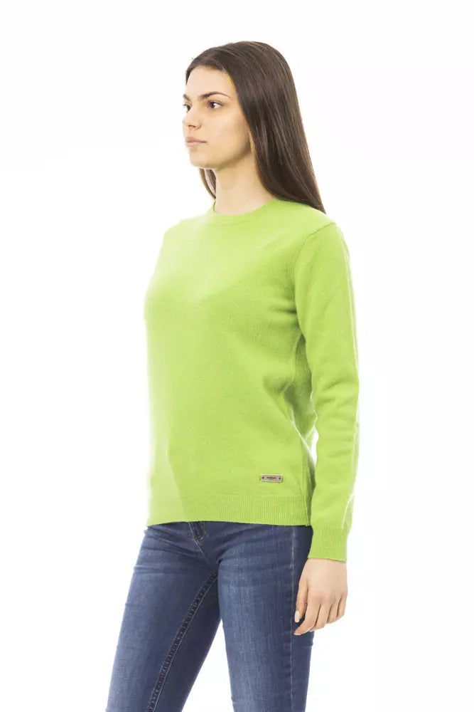 Baldinini Trend Green Wool Sweater for Women