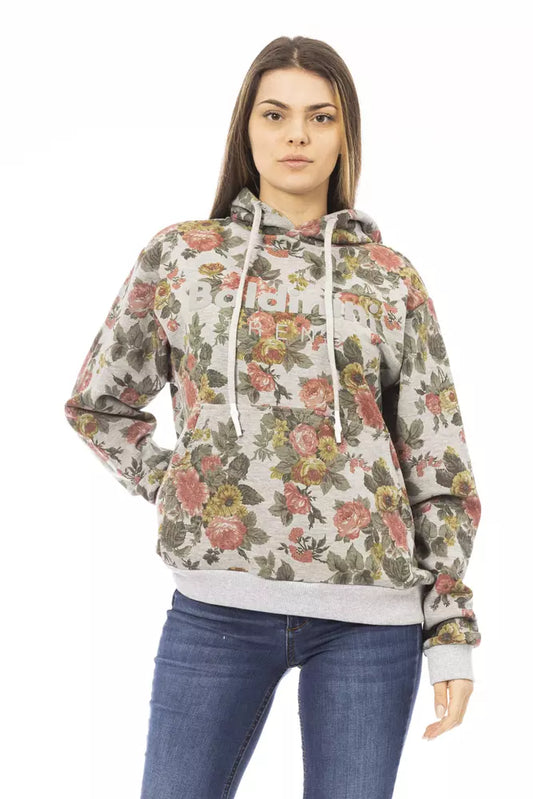 Baldinini Trend Grauer Baumwollpullover für Frauen