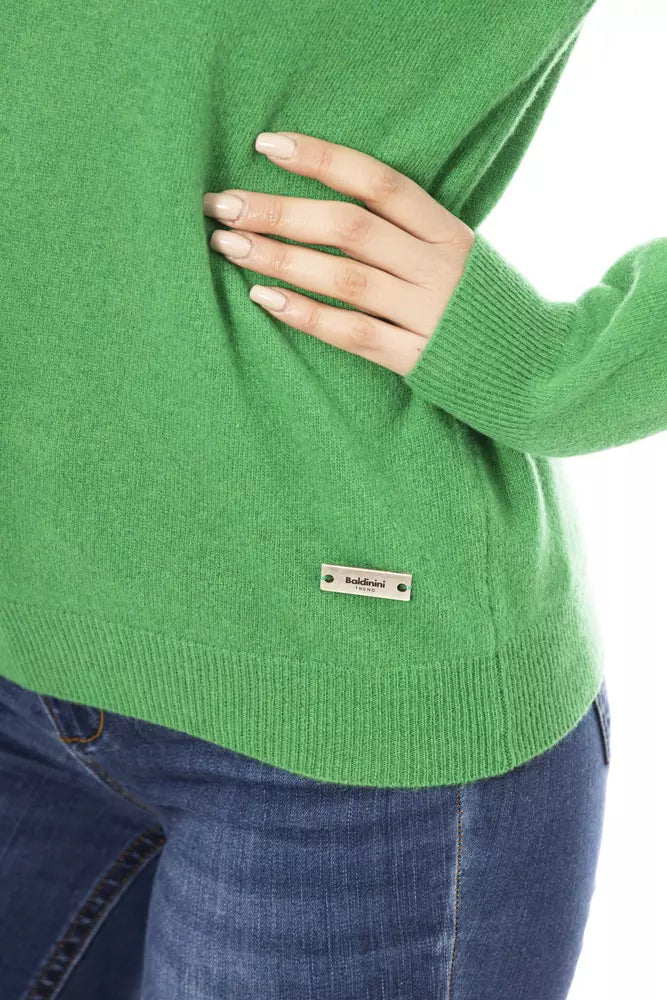 Baldinini Trend Green Wool Sweater for Women