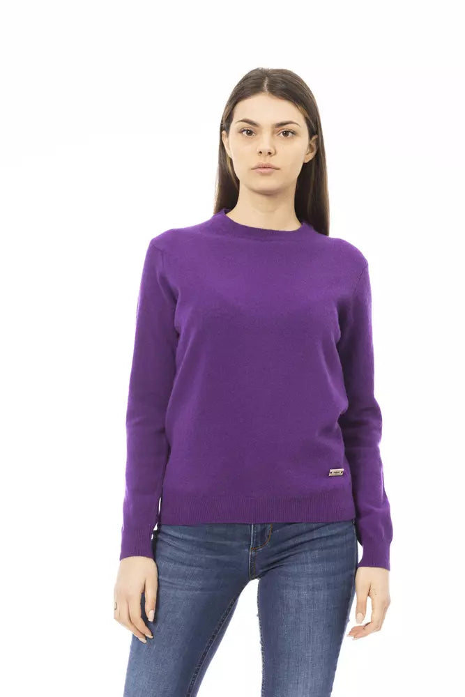 Baldinini Trend Purple Wool Sweater for Women