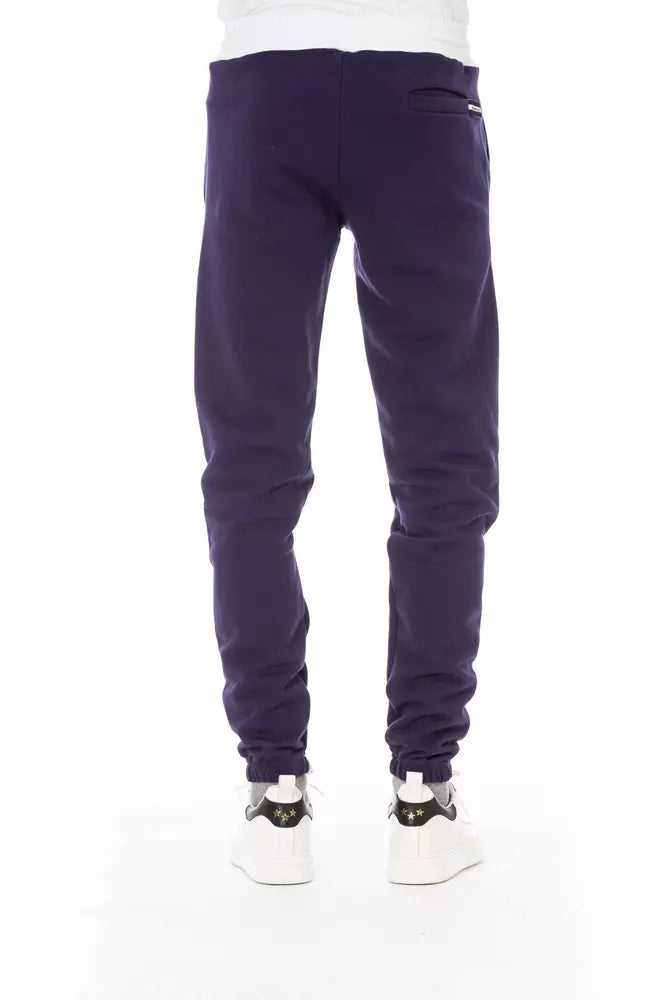 Baldinini Trend Purple Cotton Men's Pants