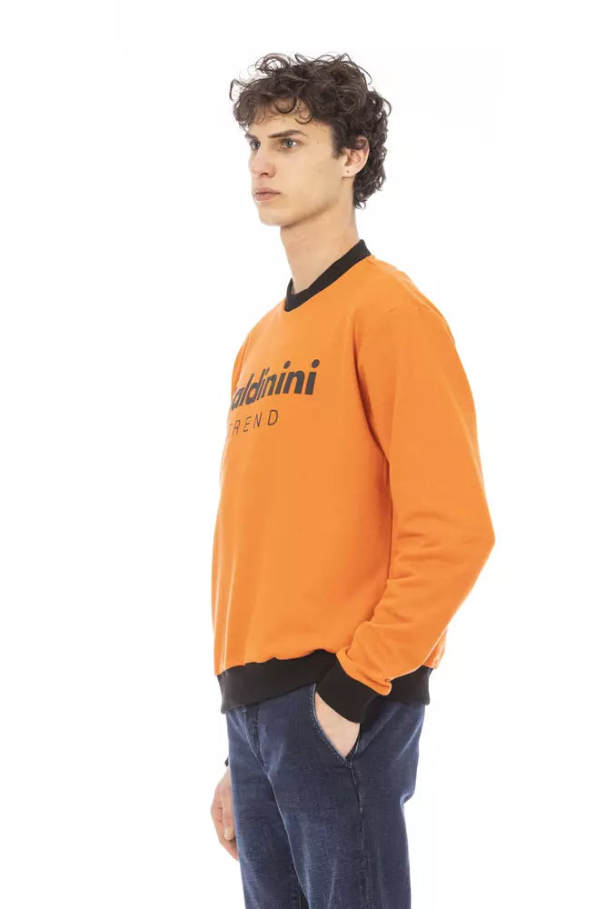 Baldinini Trend Orange Cotton Men's Sweater