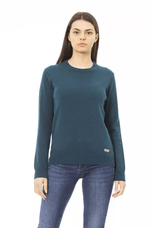 Baldinini Trend Green Wool Sweater for Women