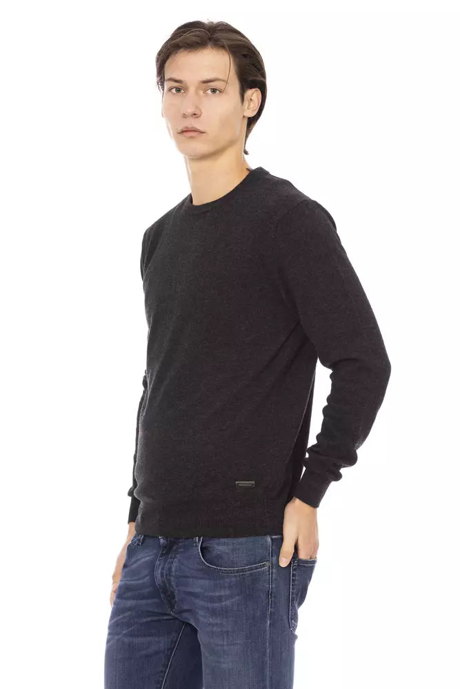 Baldinini Trend Black Wool Sweater for Men