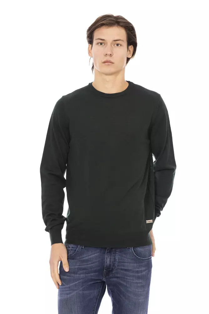 Baldinini Trend Green Fabric Men's Sweater