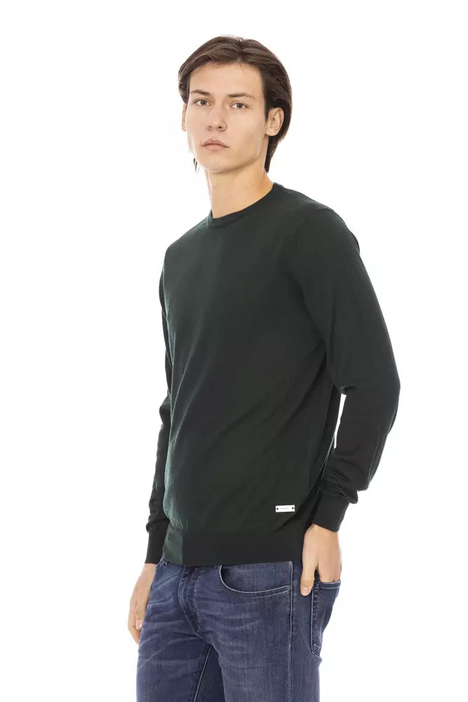 Baldinini Trend Green Fabric Men's Sweater